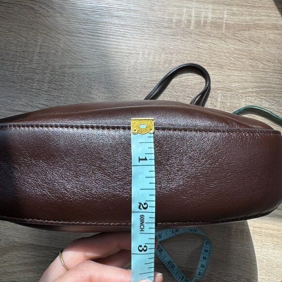 Reformation Medium Rosetta Shoulder Bag in Tobacco Brown Leather - Picture 14 of 17